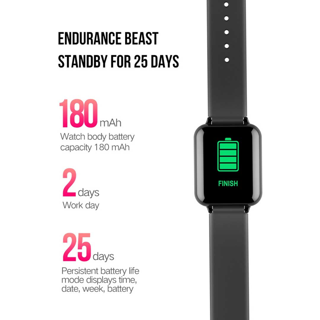 Premium Waterproof Fitness Smart Wrist Watch Heart Rate Monitor Tracker White - image4