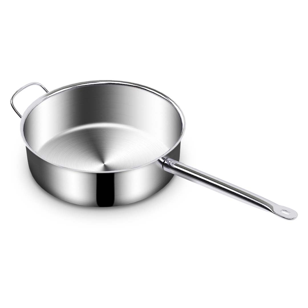 Premium 2X 28cm Stainless Steel Saucepan Sauce pan with Glass Lid and Helper Handle Triple Ply Base Cookware - image4