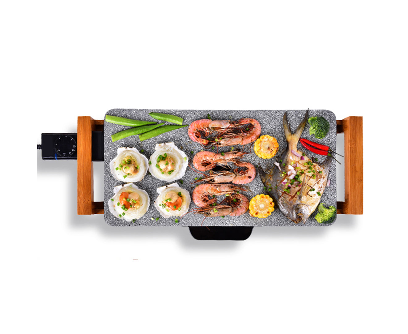Premium Electric Ceramic BBQ Grill Non-stick Surface Hot Plate for Indoor & Outdoor Stone - image4