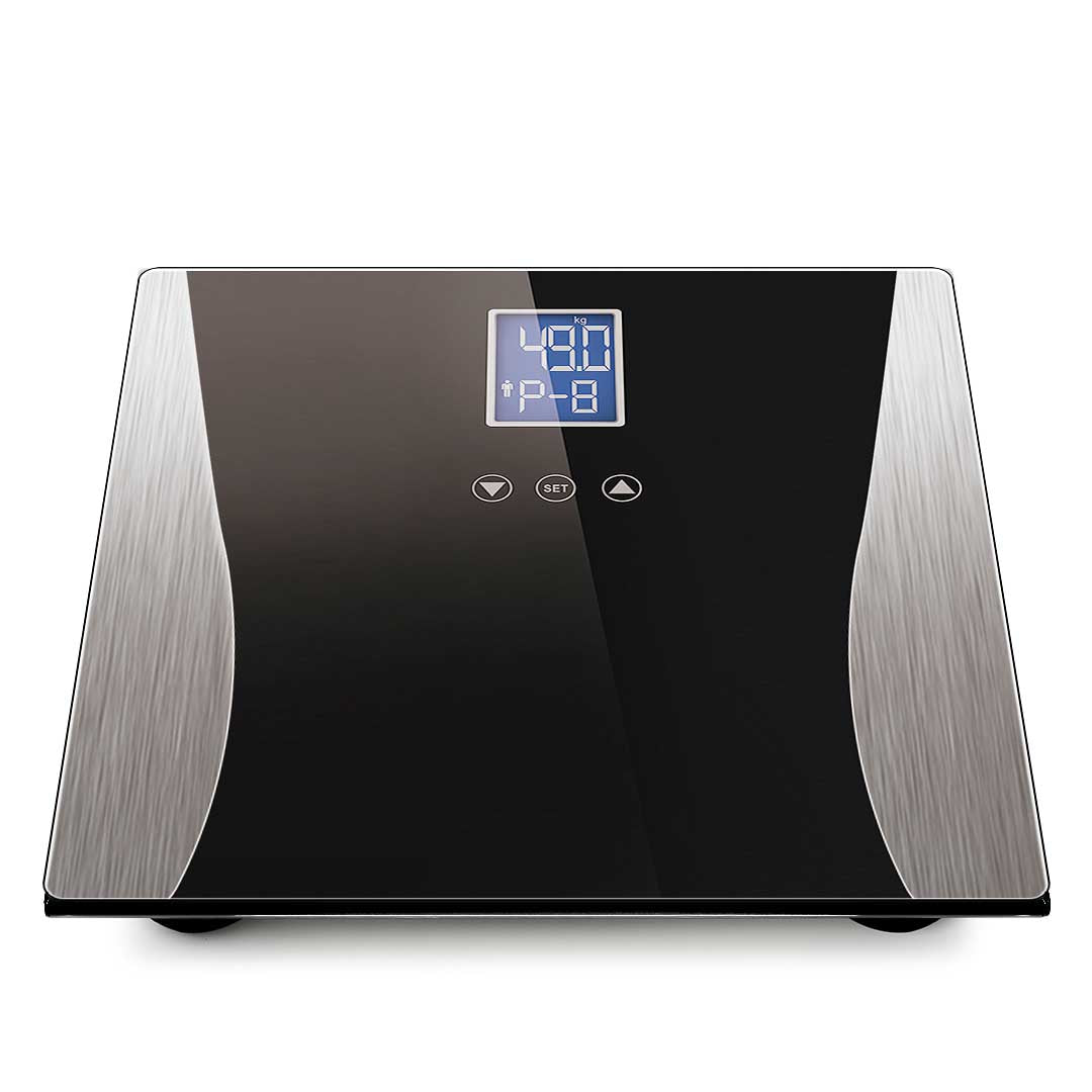 Premium Wireless Digital Body Fat LCD Bathroom Weighing Scale Electronic Weight Tracker Black - image4