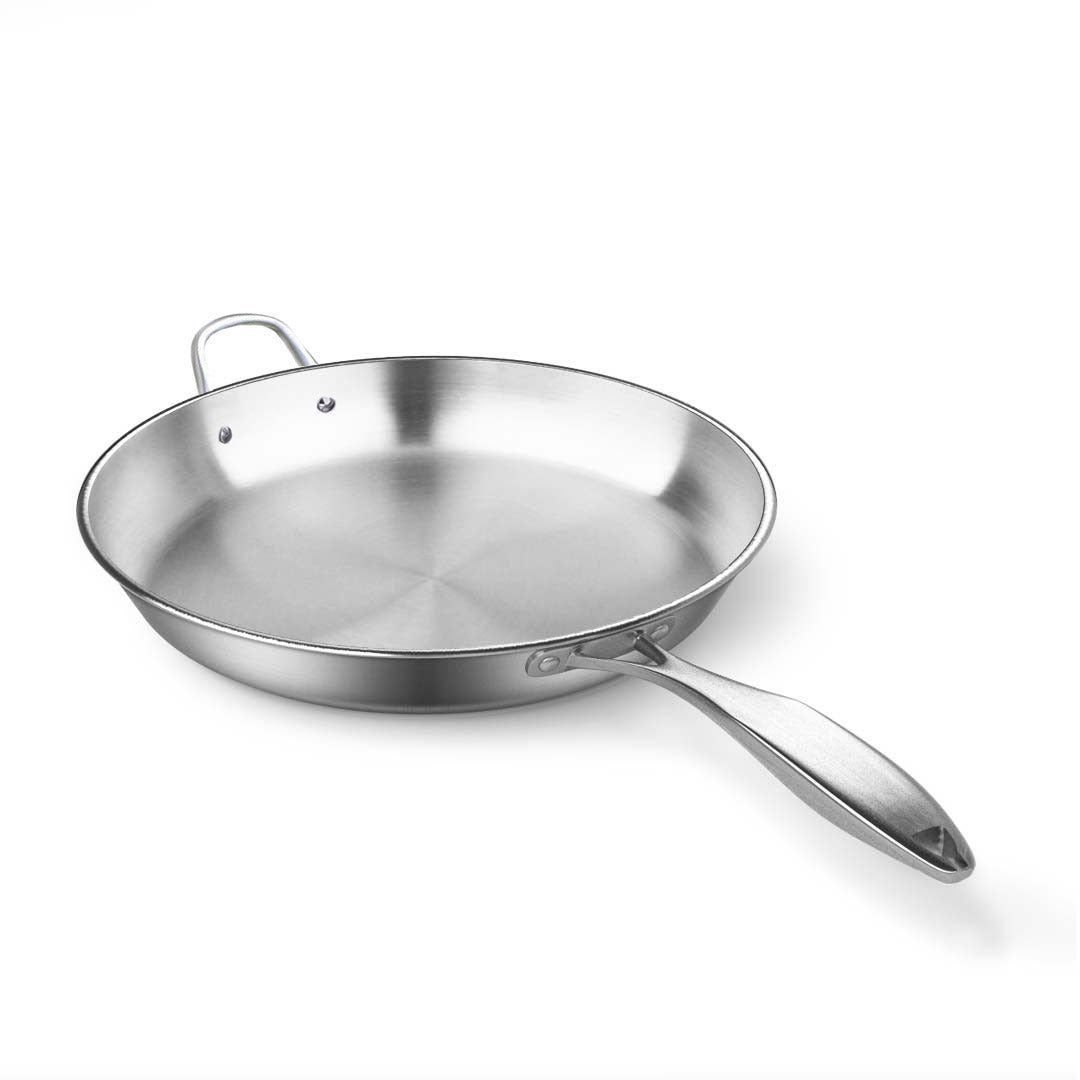 Premium Stainless Steel Fry Pan 34cm Frying Pan Top Grade Induction Cooking FryPan - image4