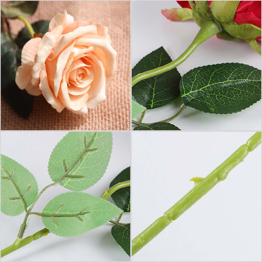 Premium 20pcs Artificial Silk Flower Fake Rose Bouquet Table Decor Champion - image4