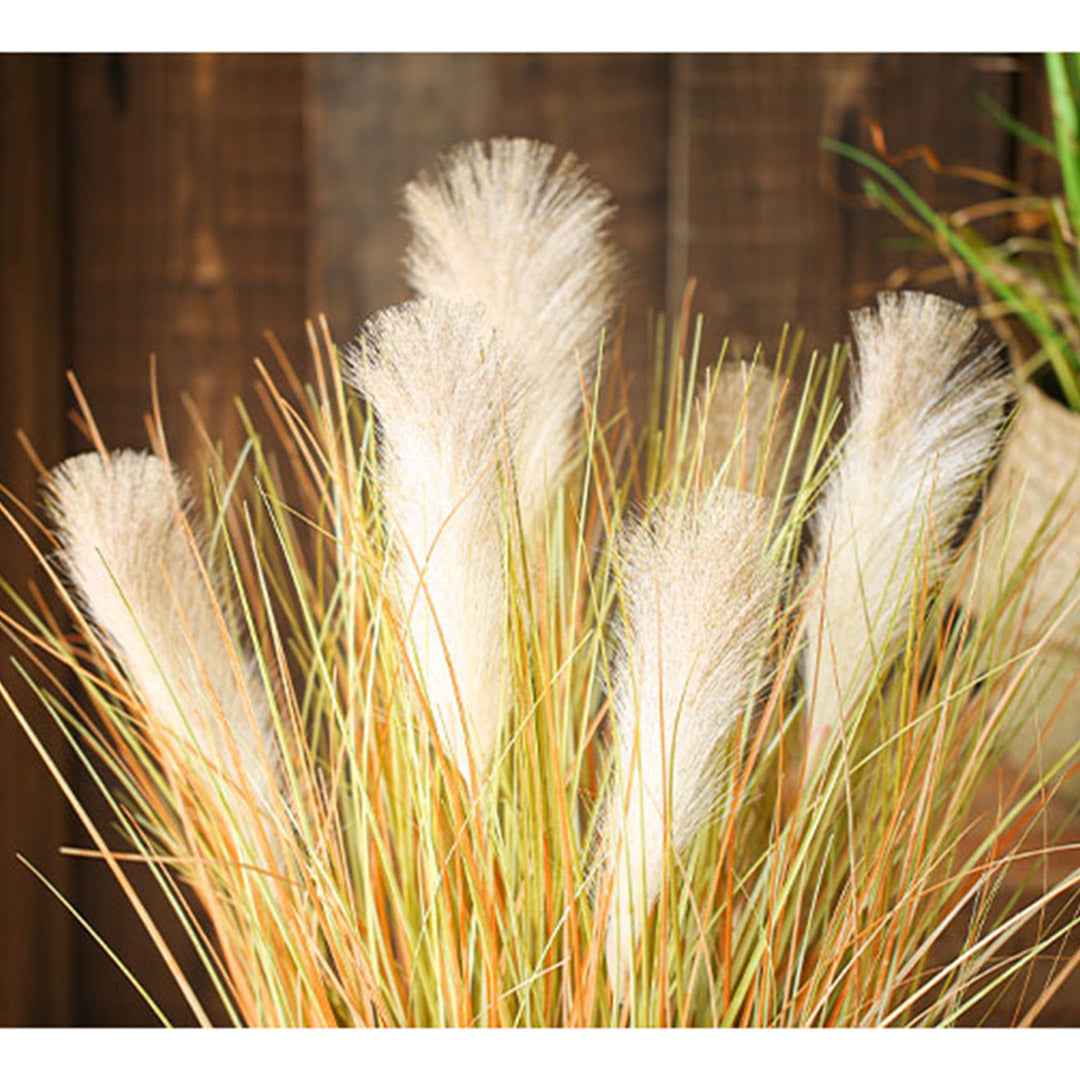 Premium 4X 137cm Artificial Indoor Potted Reed Bulrush Grass Tree Fake Plant Simulation Decorative - image4