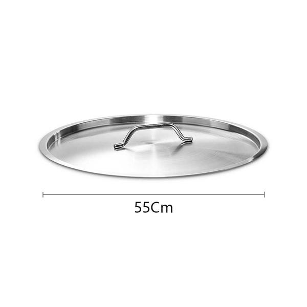 Premium 55cm Top Grade Stockpot Lid Stainless Steel Stock pot Cover - image4