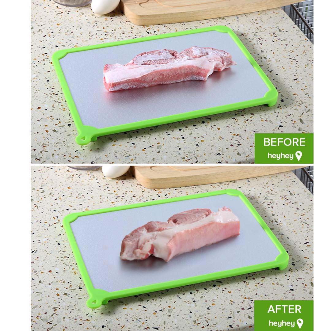 Premium 2X Kitchen Fast Defrosting Tray The Safest Way to Defrost Meat or Frozen Food - image5