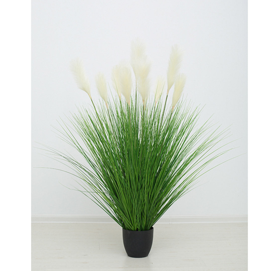 Premium 4X 110cm Artificial Indoor Potted Reed Bulrush Grass Tree Fake Plant Simulation Decorative - image5