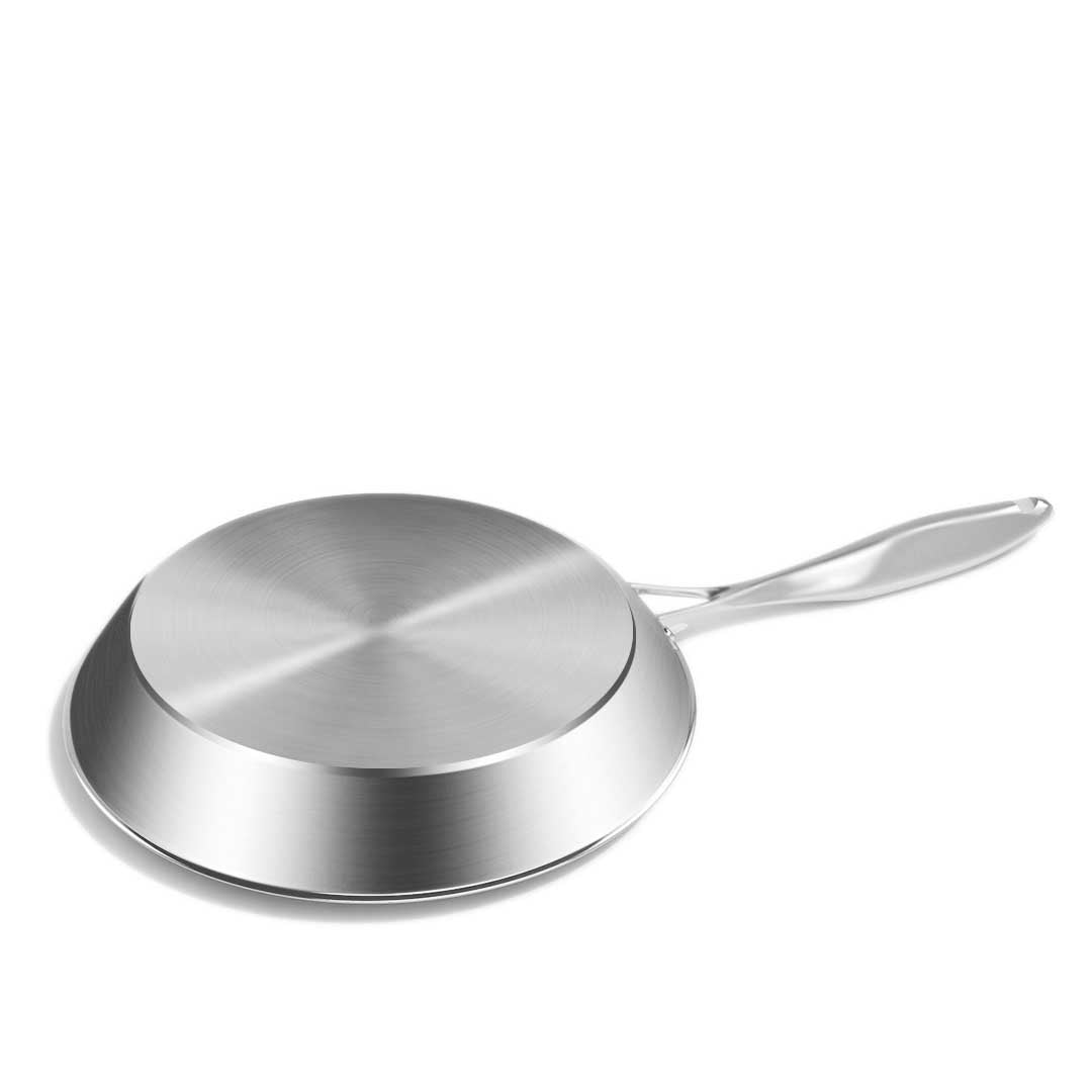 Premium Stainless Steel Fry Pan 20cm 28cm Frying Pan Top Grade Induction Cooking - image5