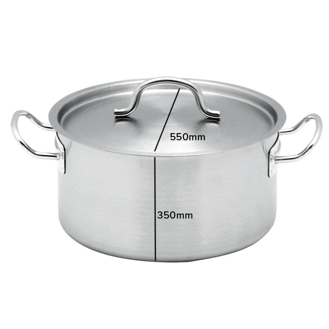 Premium Stock Pot 83L Top Grade Thick Stainless Steel Stockpot 18/10 - image8