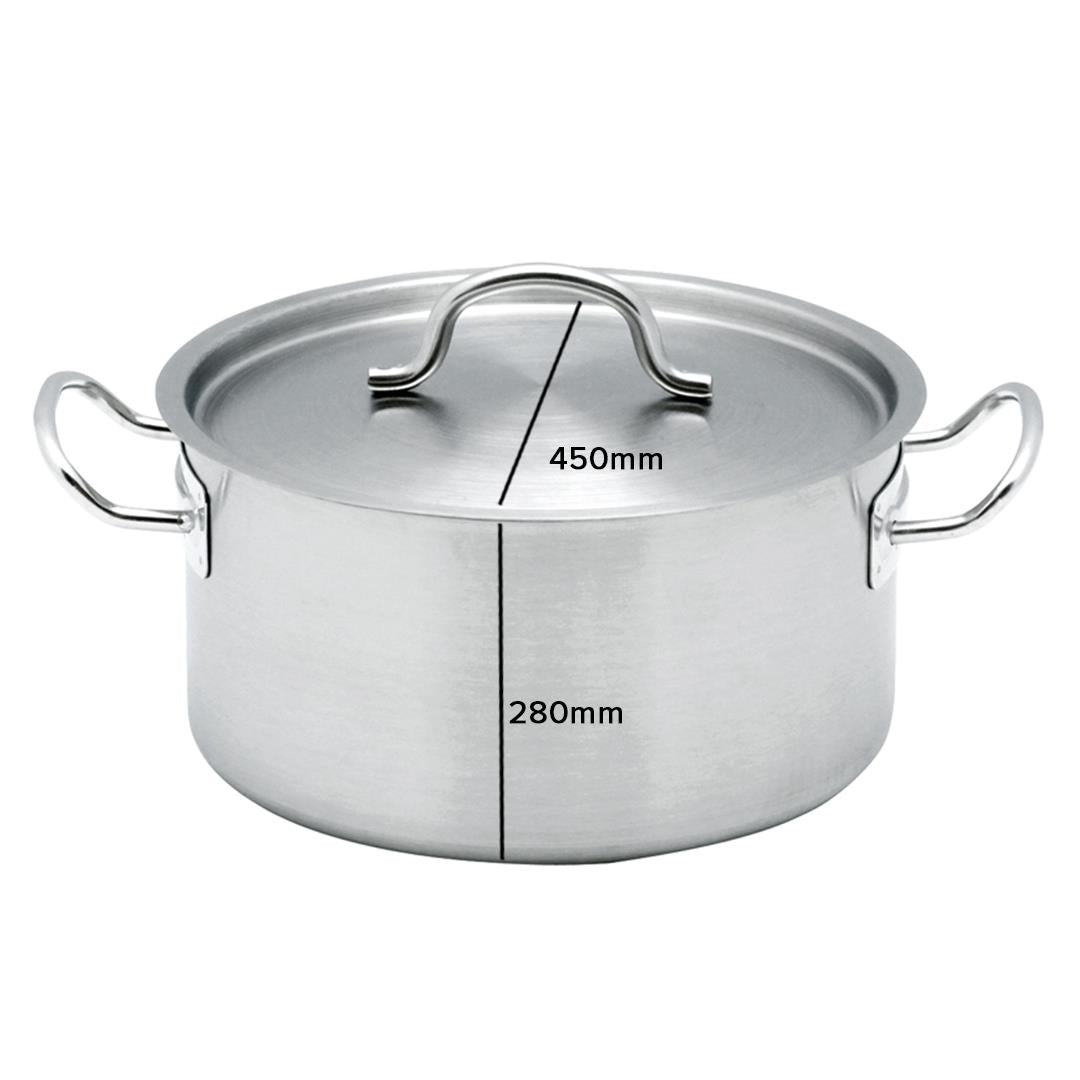 Premium Stock Pot 44L Top Grade Thick Stainless Steel Stockpot 18/10 - image8