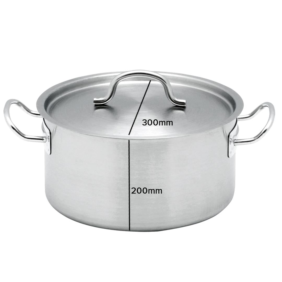 Premium Stock Pot 14L Top Grade Thick Stainless Steel Stockpot 18/10 - image8