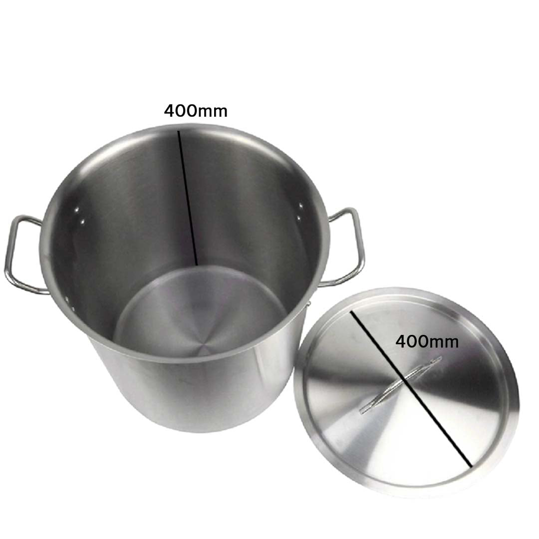 Premium 50L 18/10 Stainless Steel Stockpot with Perforated Stock pot Basket Pasta Strainer - image5