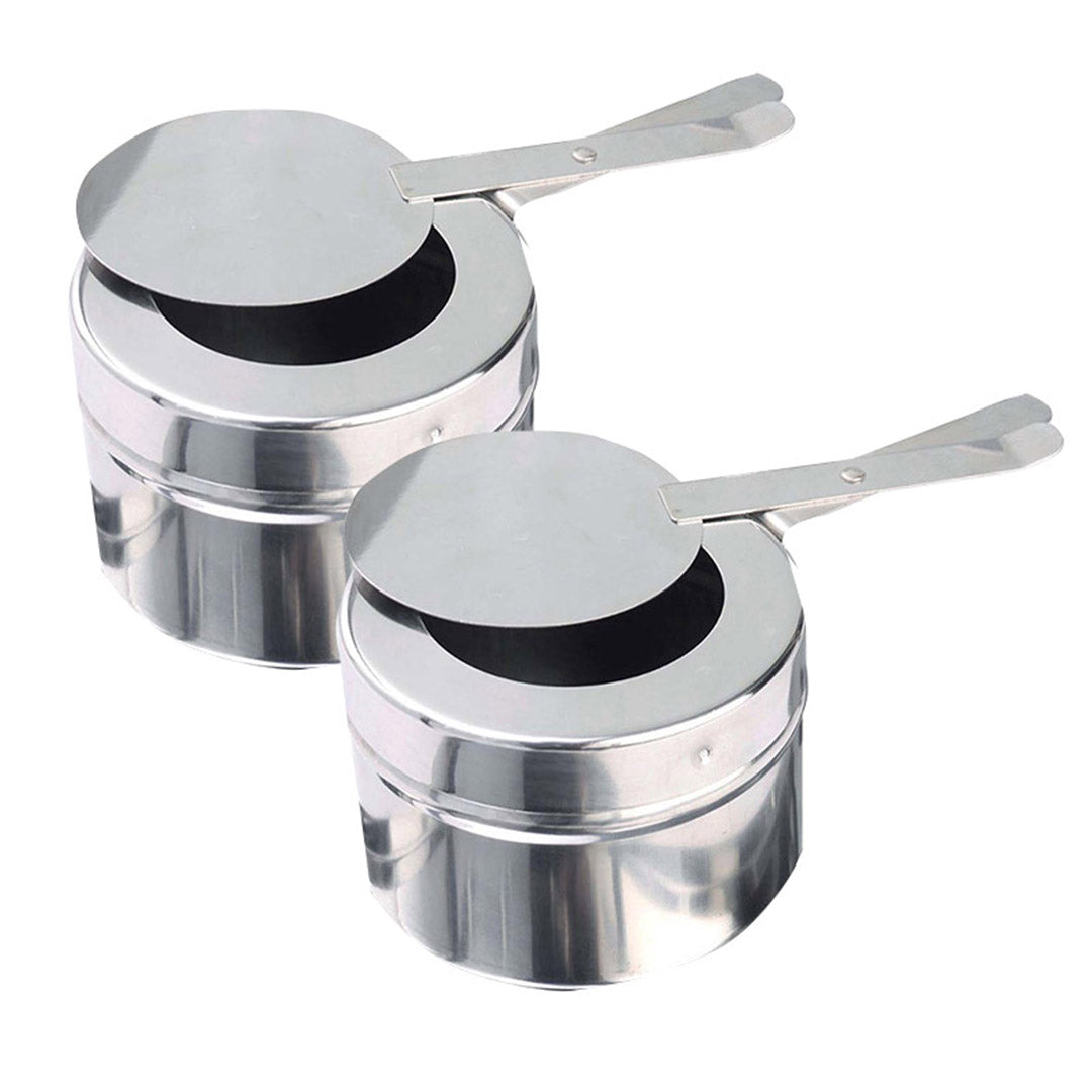 Premium 2X 6.5L Stainless Steel Double Soup Tureen Bowl Station Roll Top Buffet Chafing Dish Catering Chafer Food Warmer Server - image5