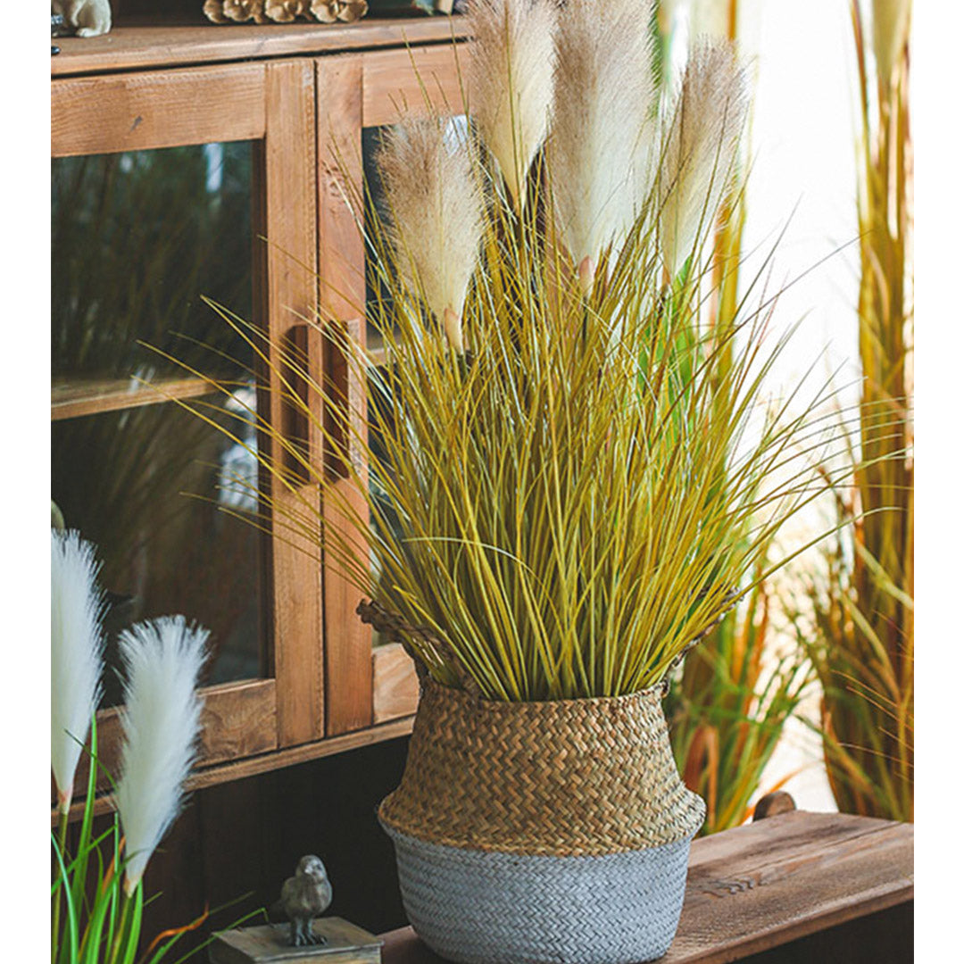 Premium 137cm Artificial Indoor Potted Reed Bulrush Grass Tree Fake Plant Simulation Decorative - image5