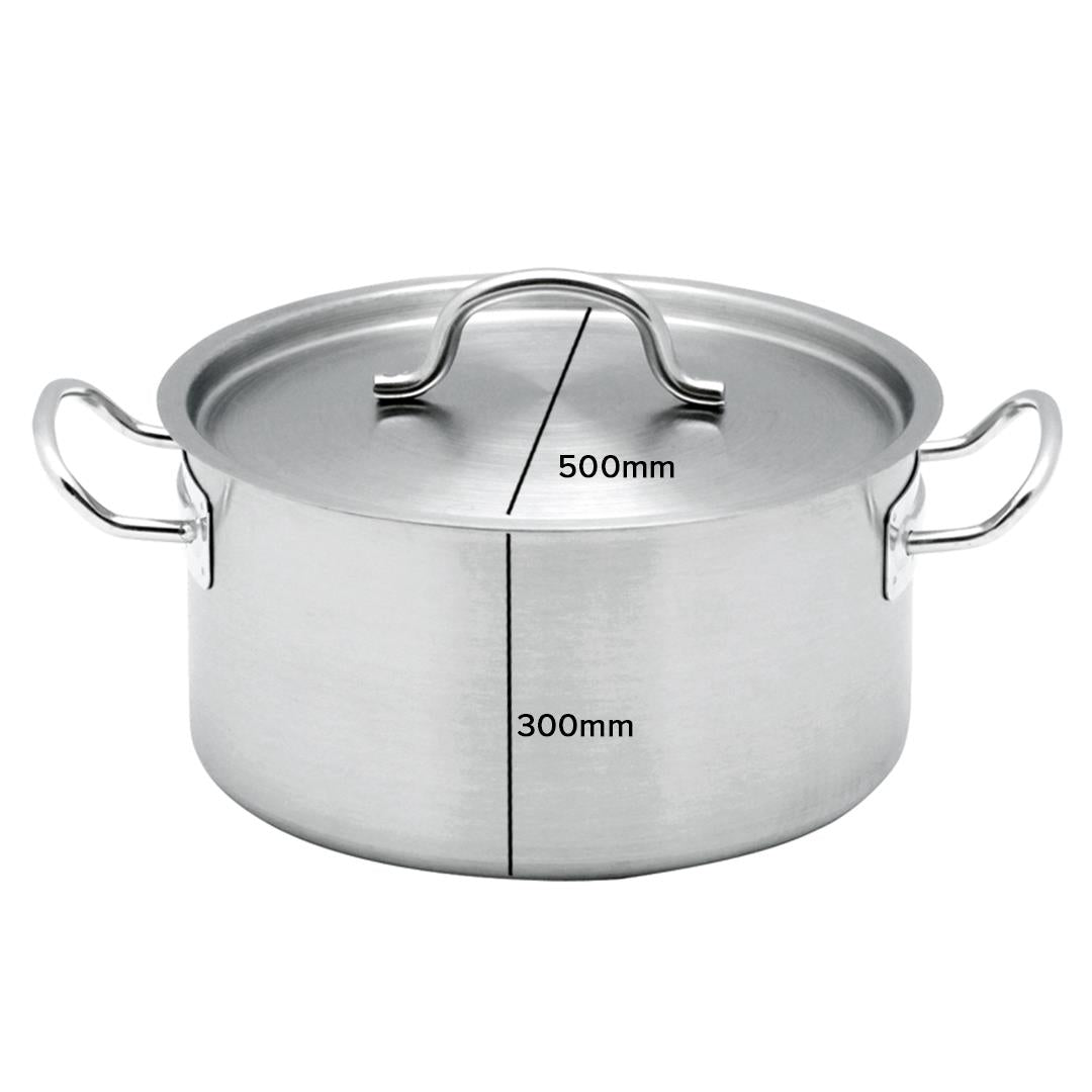 Premium Stock Pot 58L Top Grade Thick Stainless Steel Stockpot 18/10 - image6