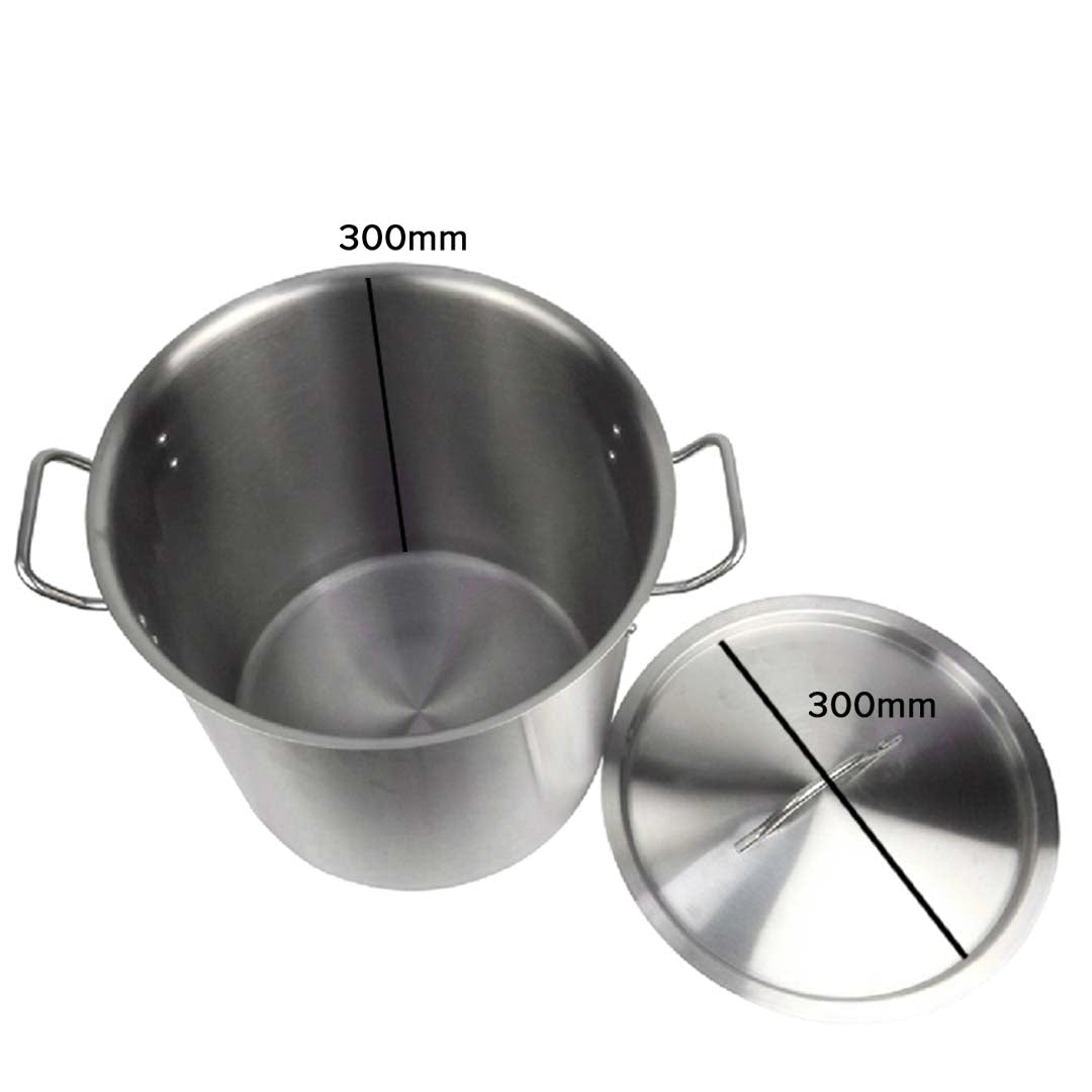 Premium 21L 18/10 Stainless Steel Stockpot with Perforated Stock pot Basket Pasta Strainer - image5