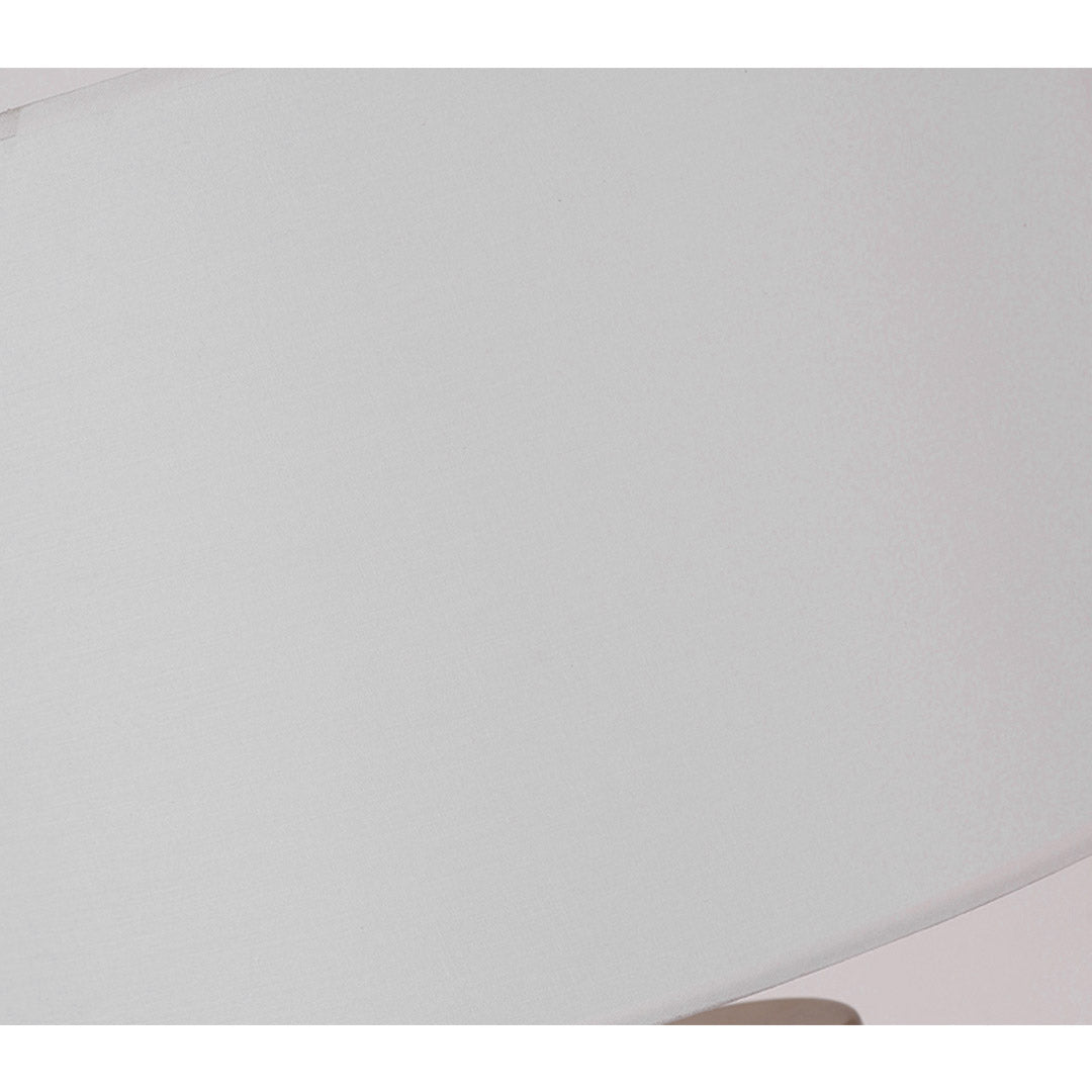 Premium 60cm White Marble Bedside Modern Desk Table Lamp Living Room Shade with Cylinder Base - image5