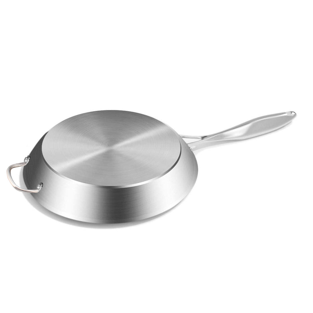 Premium Stainless Steel Fry Pan 36cm Frying Pan Induction FryPan Non Stick Interior - image5