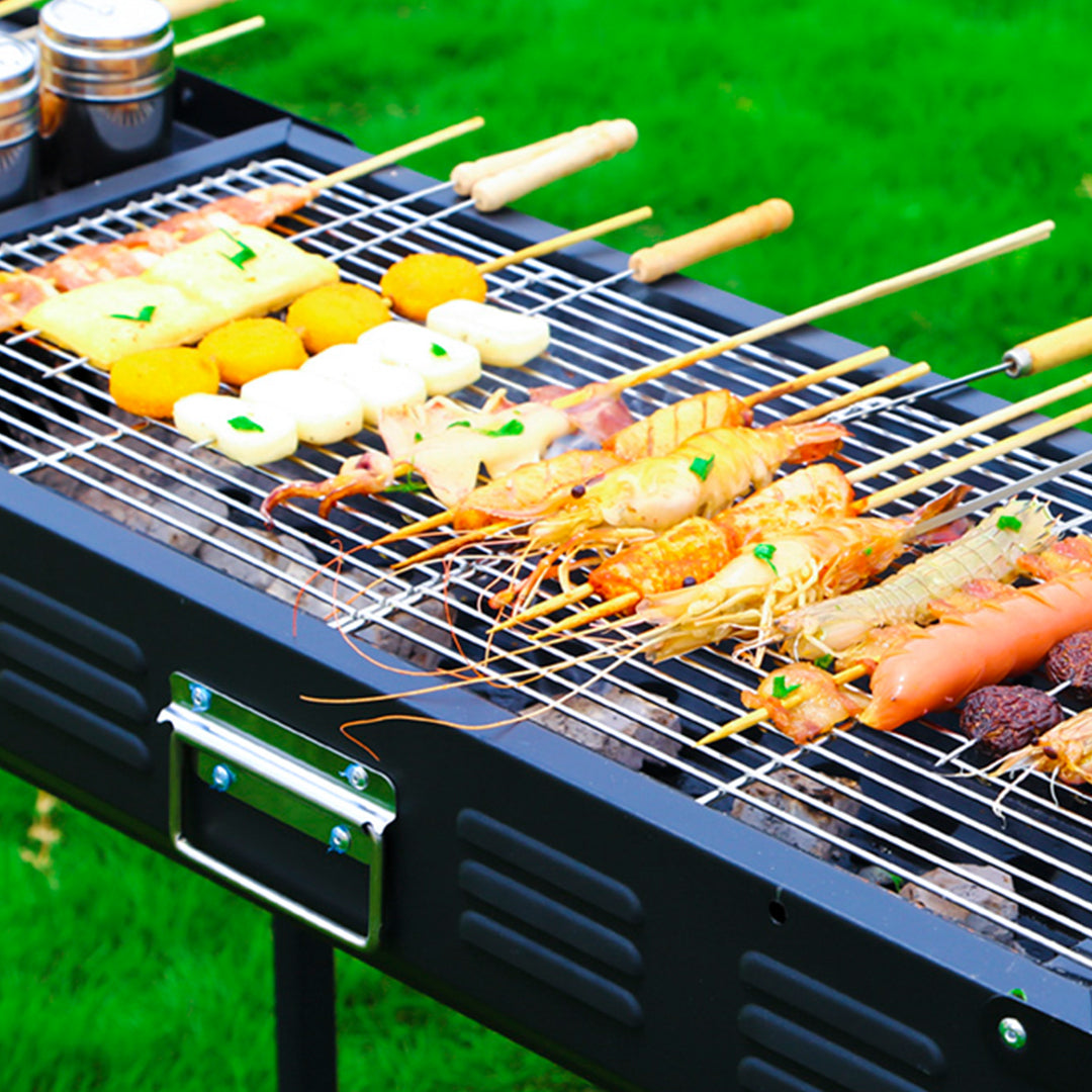 Premium 2X 72cm Portable Folding Thick Box-Type Charcoal Grill for Outdoor BBQ Camping - image5