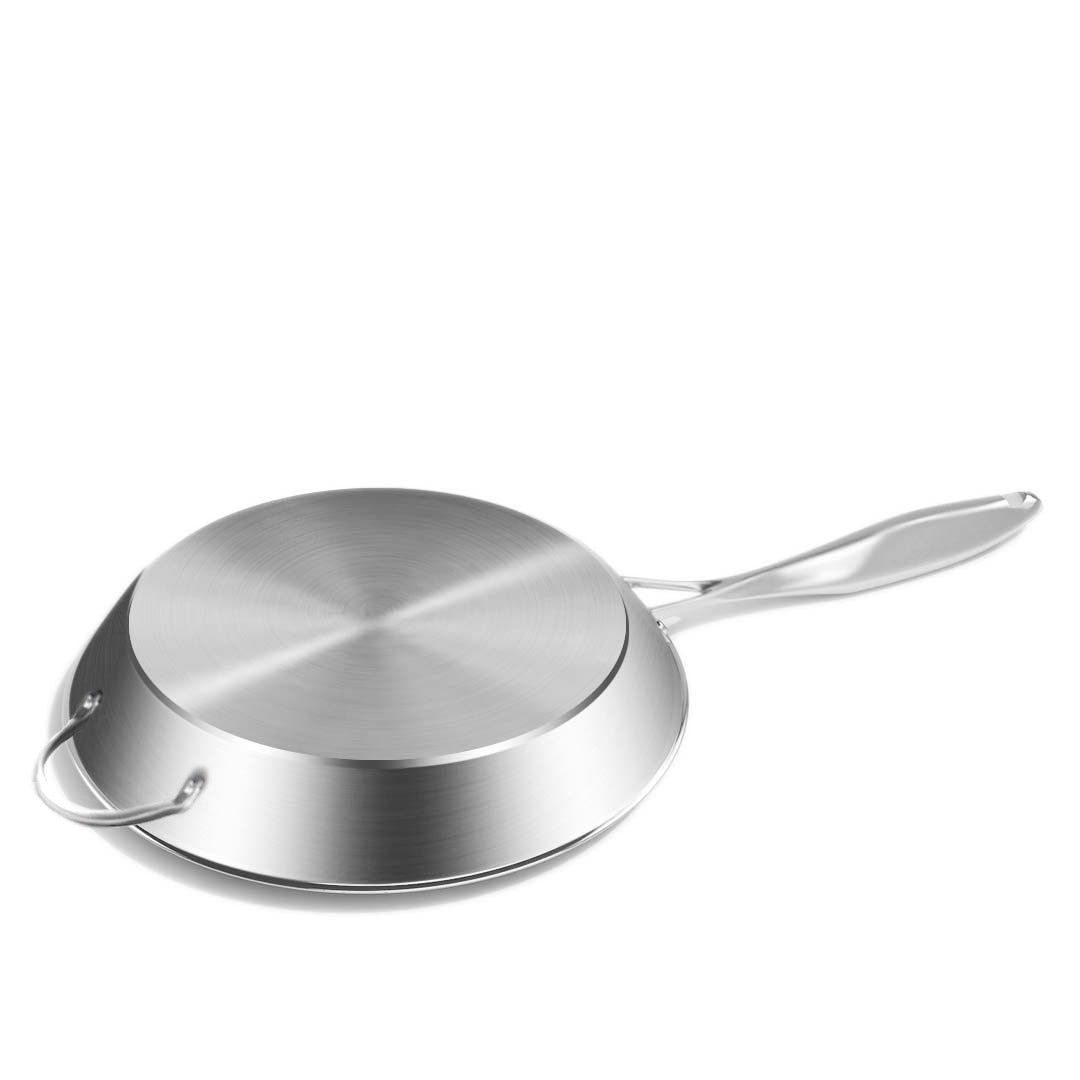 Premium Stainless Steel Fry Pan 34cm Frying Pan Top Grade Induction Cooking FryPan - image5