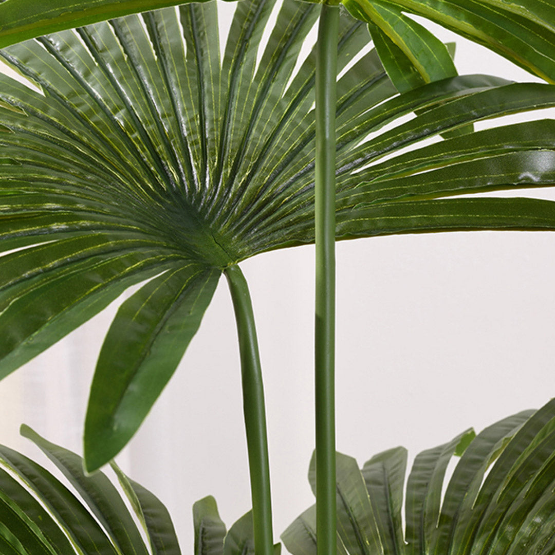 Premium 4X 120cm Artificial Natural Green Fan Palm Tree Fake Tropical Indoor Plant Home Office Decor - image5