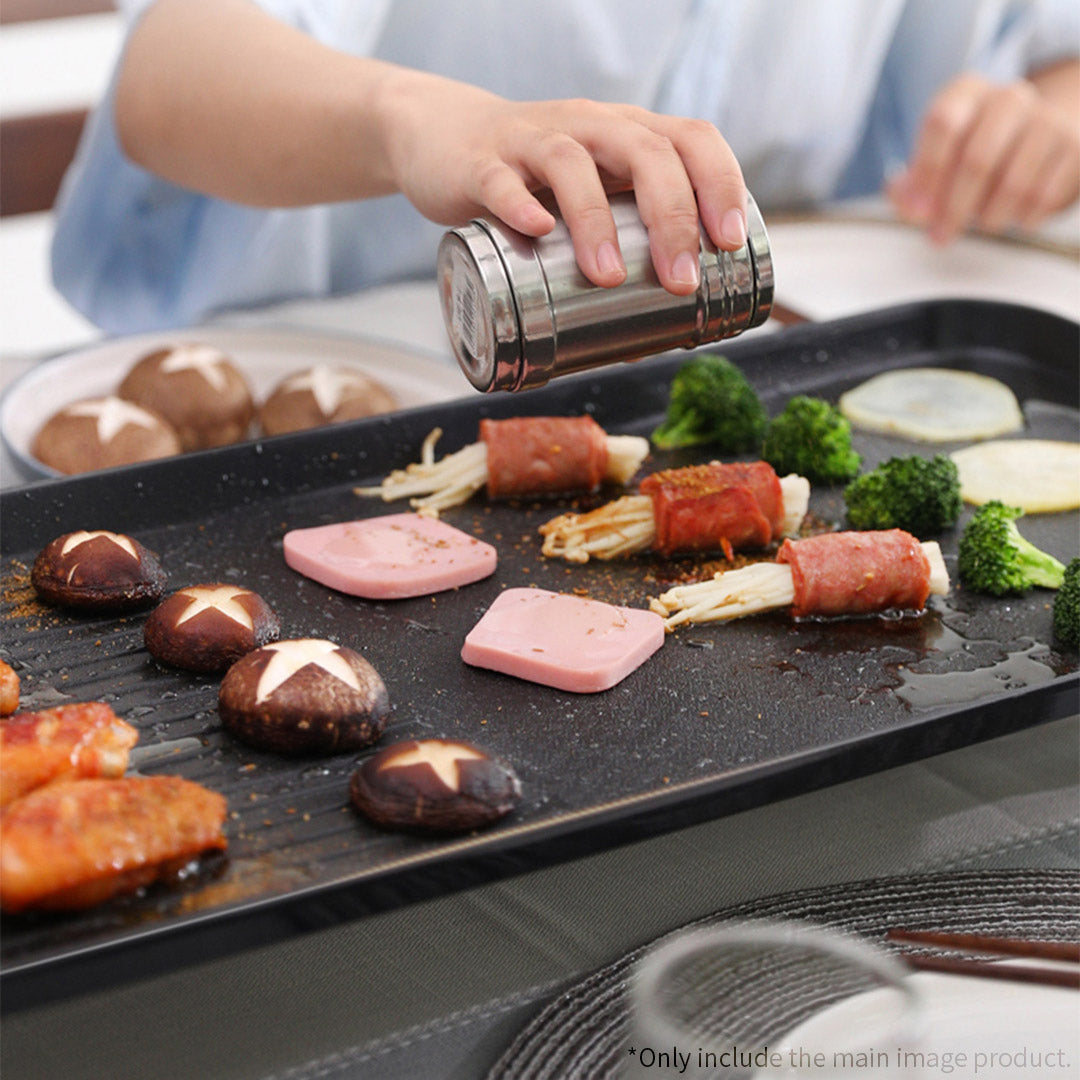 Premium 68cm Electric BBQ Grill Teppanyaki Tough Non-stick Surface Hot Plate Kitchen 6-8 Person - image6