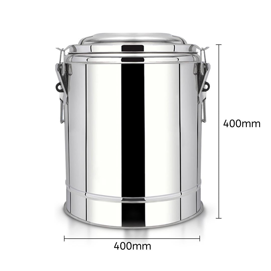 Premium 35L Stainless Steel Insulated Stock Pot Dispenser Hot & Cold Beverage Container - image6