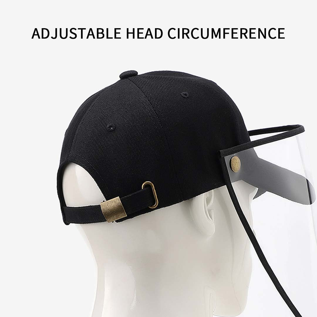 Premium 2X Outdoor Protection Hat Anti-Fog Pollution Dust Saliva Protective Cap Full Face Shield Cover Kids Black - image6