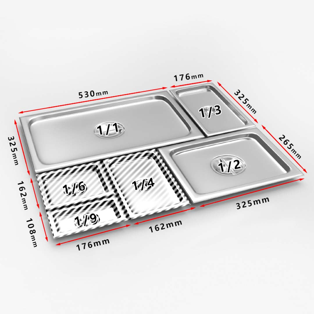 Premium 12X Gastronorm GN Pan Lid Full Size 1/2 Stainless Steel Tray Top Cover - image6