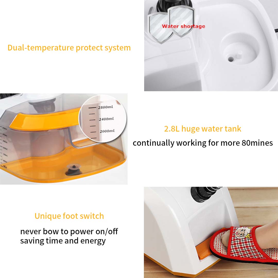 Premium 2X 80min Garment Steamer Portable Cleaner Steam Iron White - image8