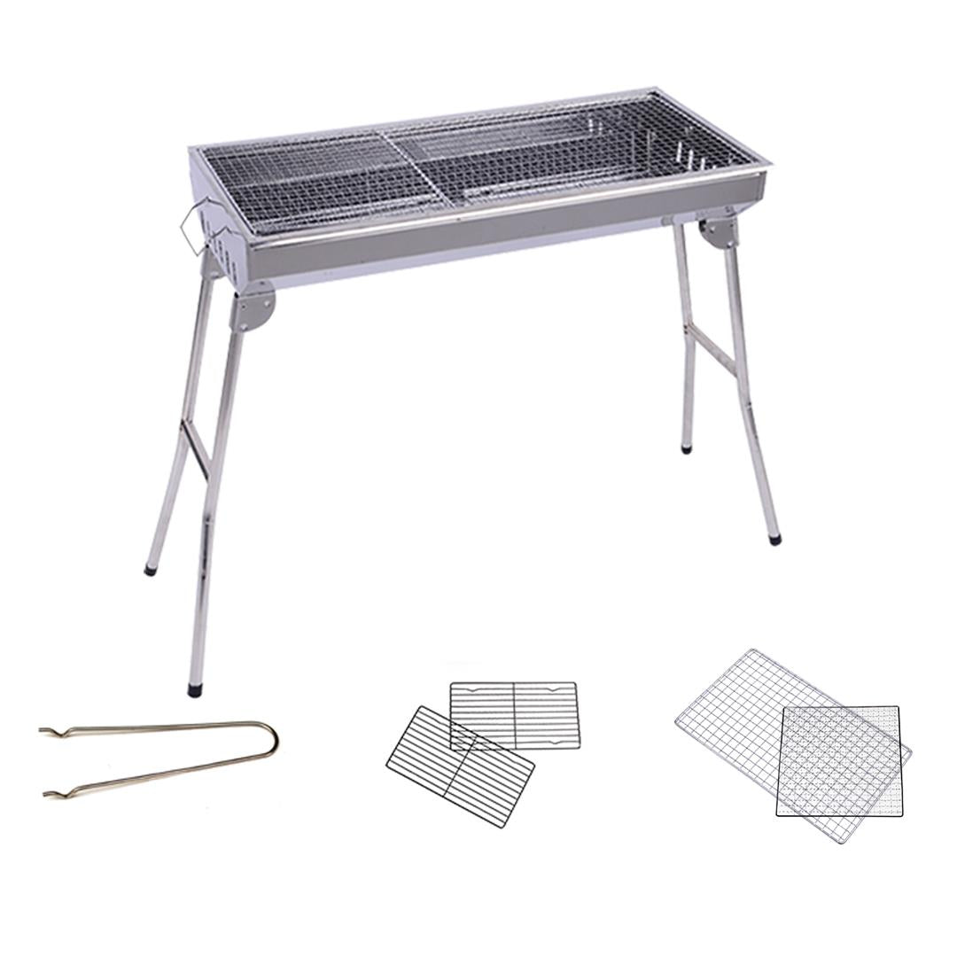 Premium Skewers Grill Portable Stainless Steel Charcoal BBQ Outdoor 6-8 Persons - image6