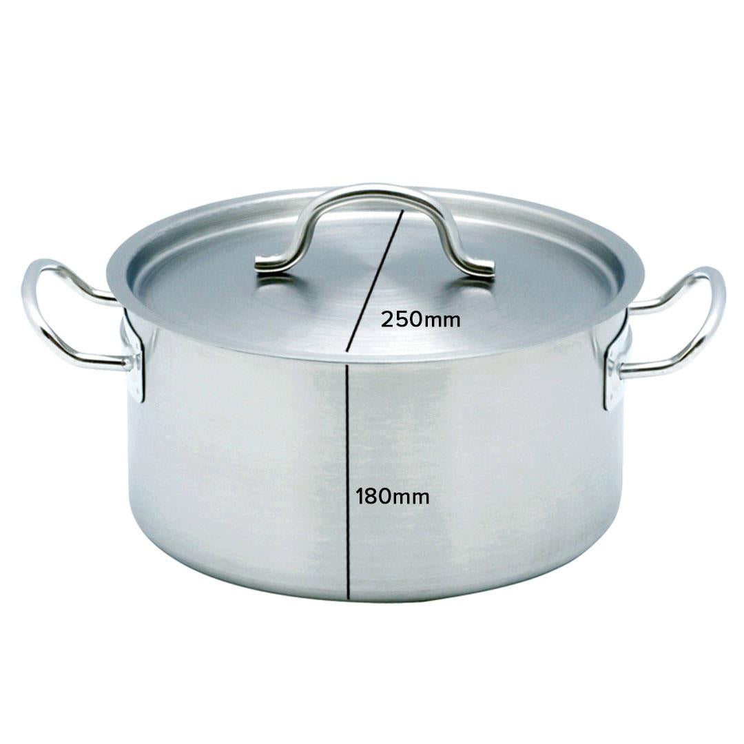 Premium Stock Pot 9L Top Grade Thick Stainless Steel Stockpot 18/10 - image8