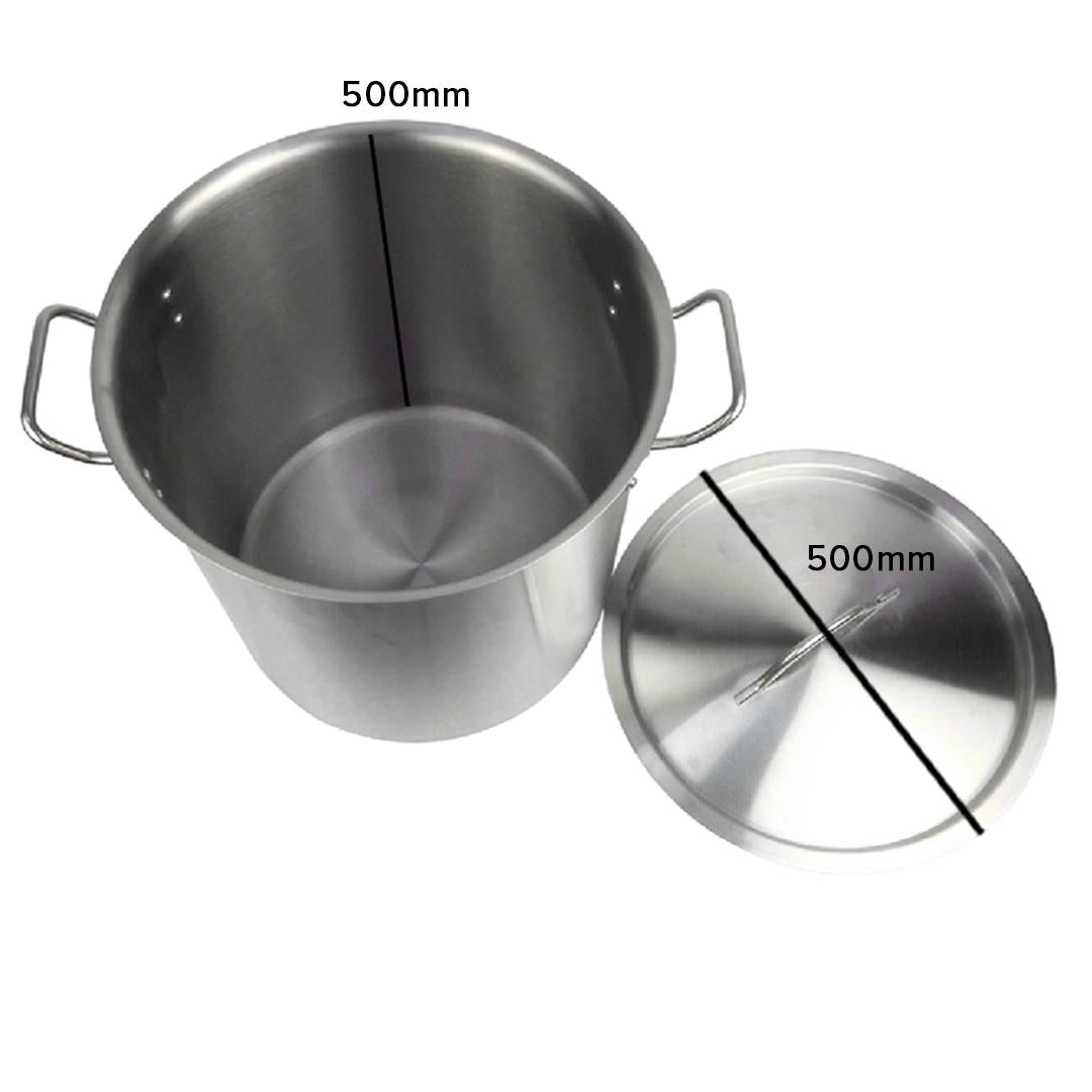 Premium Stock Pot 98L Top Grade Thick Stainless Steel Stockpot 18/10 - image9