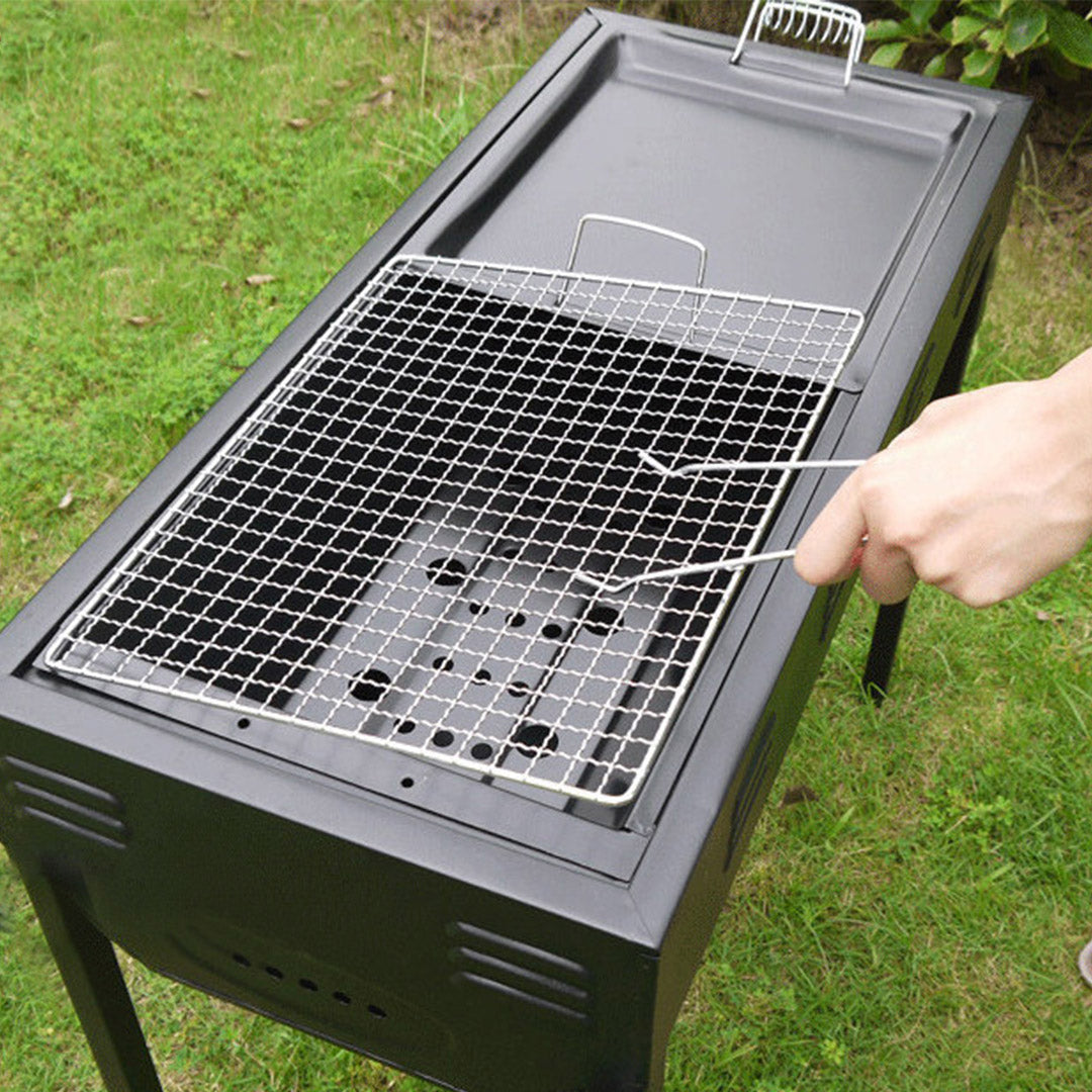 Premium 2X 72cm Portable Folding Thick Box-Type Charcoal Grill for Outdoor BBQ Camping - image6