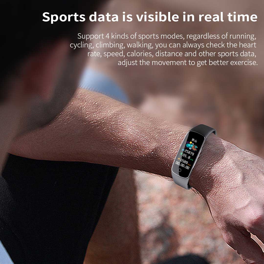 Premium Sport Monitor Wrist Touch Fitness Tracker Smart Watch Blue - image6