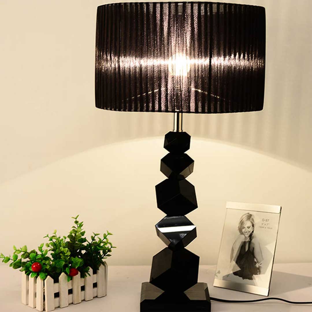 Premium 55cm Black Table Lamp with Dark Shade LED Desk Lamp - image6