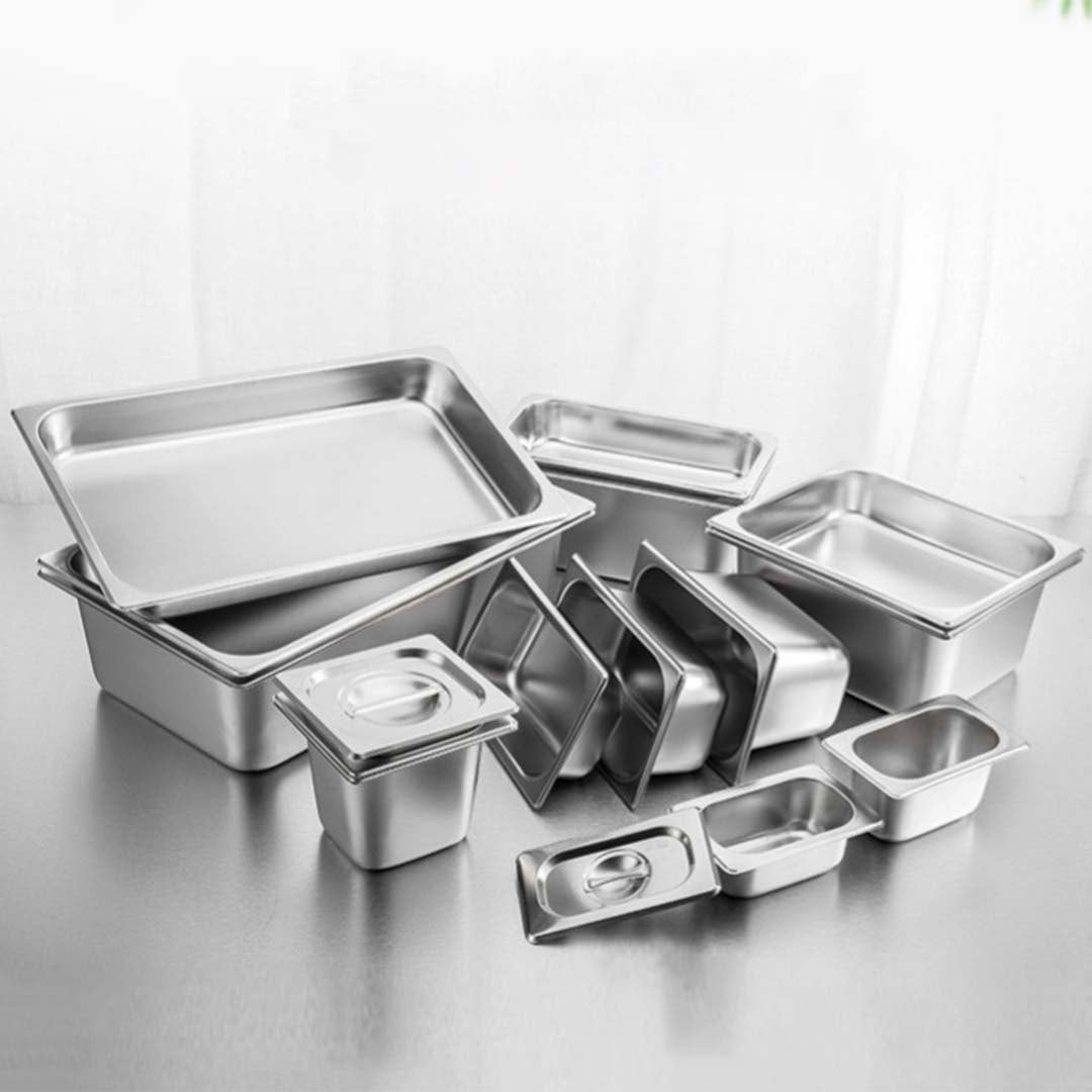 Premium 12X Gastronorm GN Pan Full Size 1/2 GN Pan 15cm Deep Stainless Steel With Lid - image6