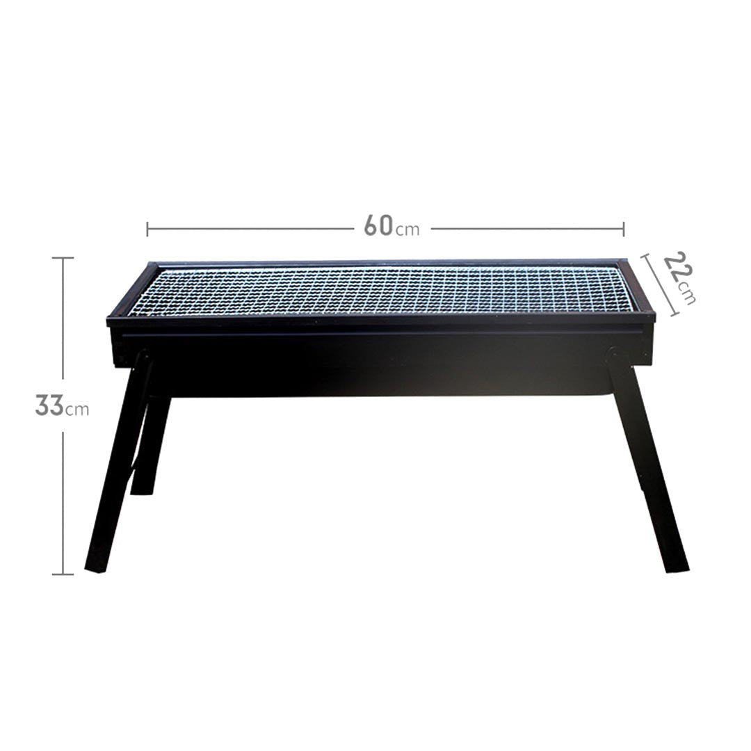 Premium 60cm Portable Folding Thick Box-Type Charcoal Grill for Outdoor BBQ Camping - image6