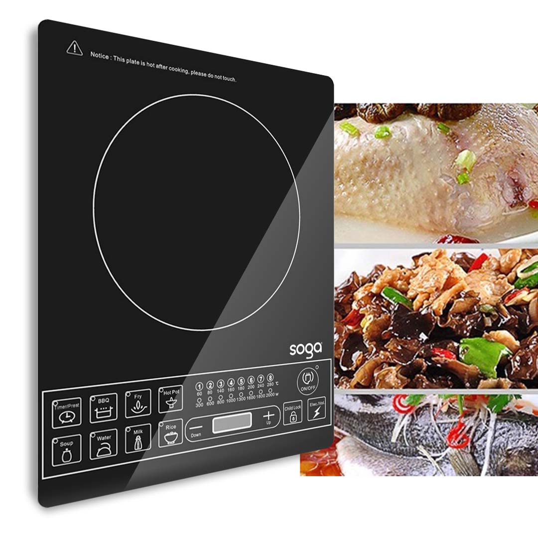 Premium Cooktop Electric Smart Induction Cook Top Portable Kitchen Cooker Cookware - image6
