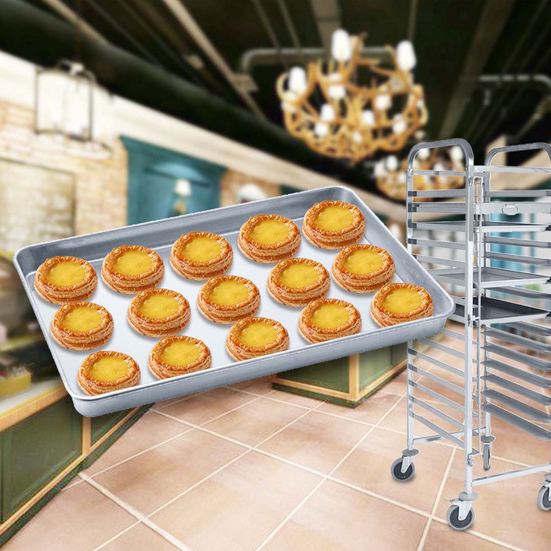 Premium Aluminium Oven Baking Pan Cooking Tray for Bakers Gastronorm 60*40*5cm - image6