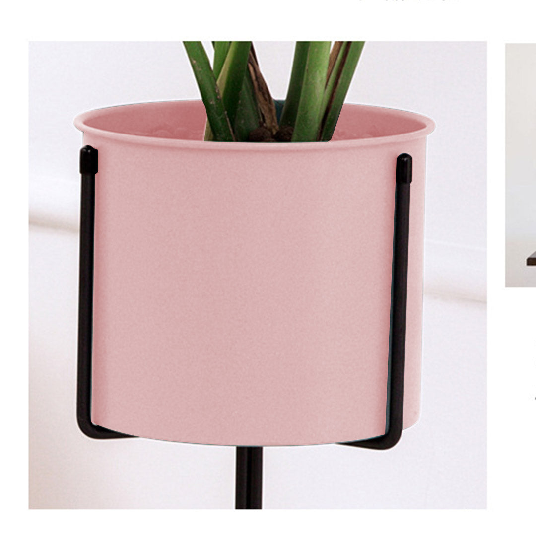 Premium 2X 70cm Tripod Flower Pot Plant Stand with Pink Flowerpot Holder Rack Indoor Display - image7