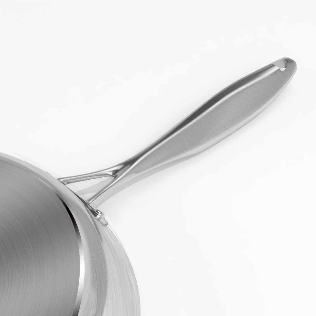 Premium Stainless Steel Fry Pan 22cm Frying Pan Induction FryPan Non Stick Interior - image9