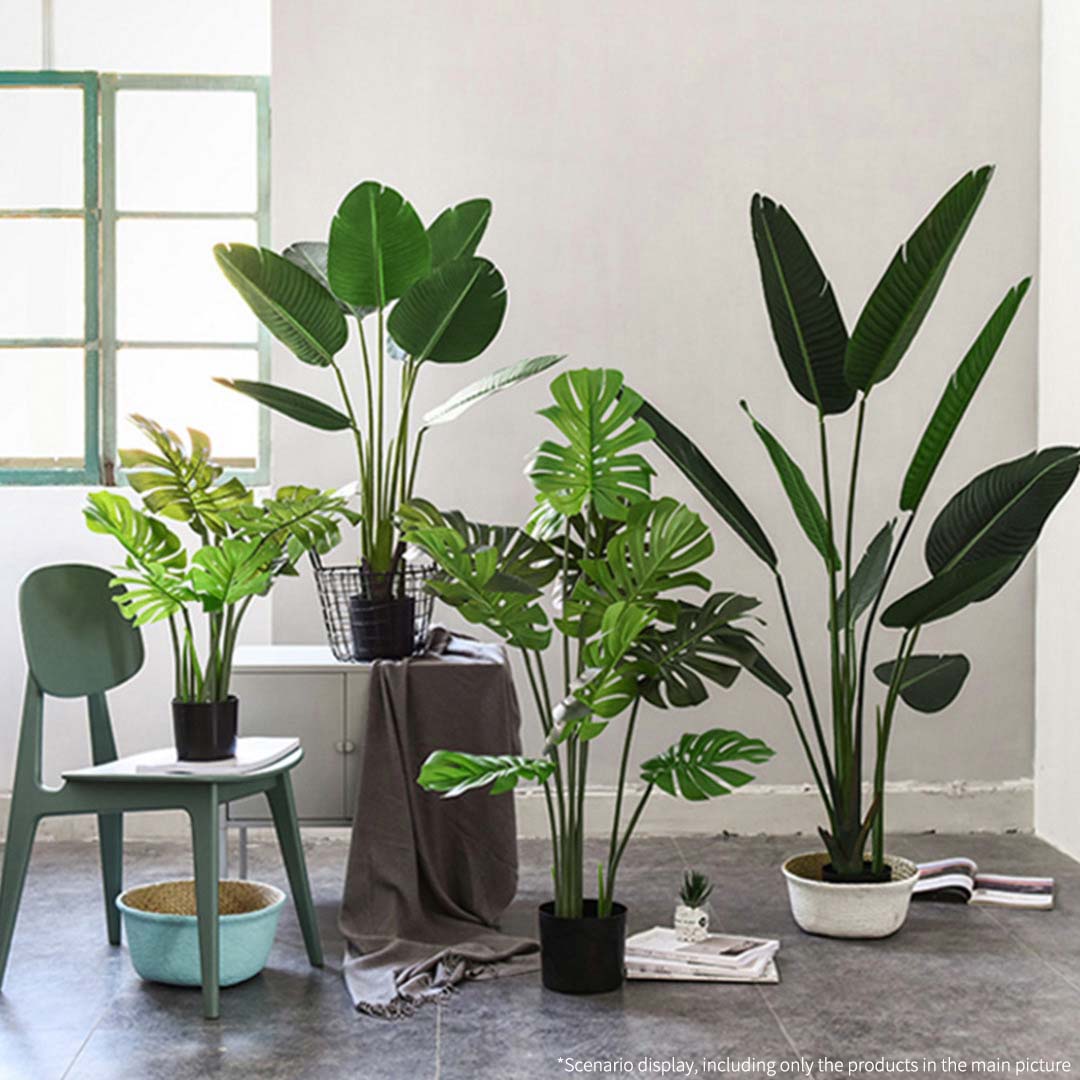 Premium 2X 120cm Artificial Green Indoor Traveler Banana Fake Decoration Tree Flower Pot Plant - image8