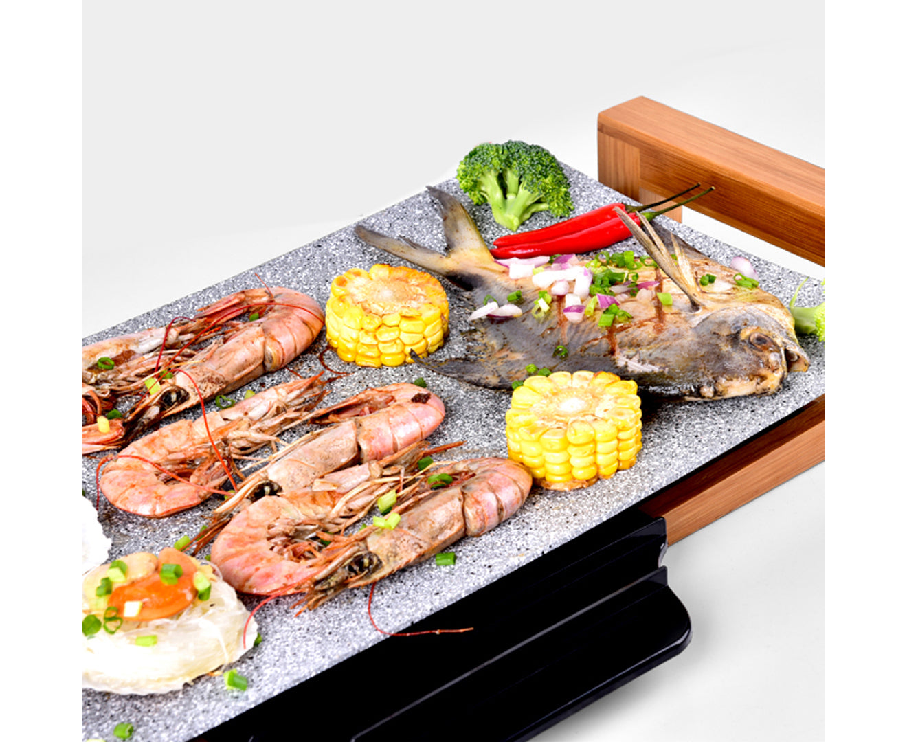 Premium Electric Ceramic BBQ Grill Non-stick Surface Hot Plate for Indoor & Outdoor Stone - image8