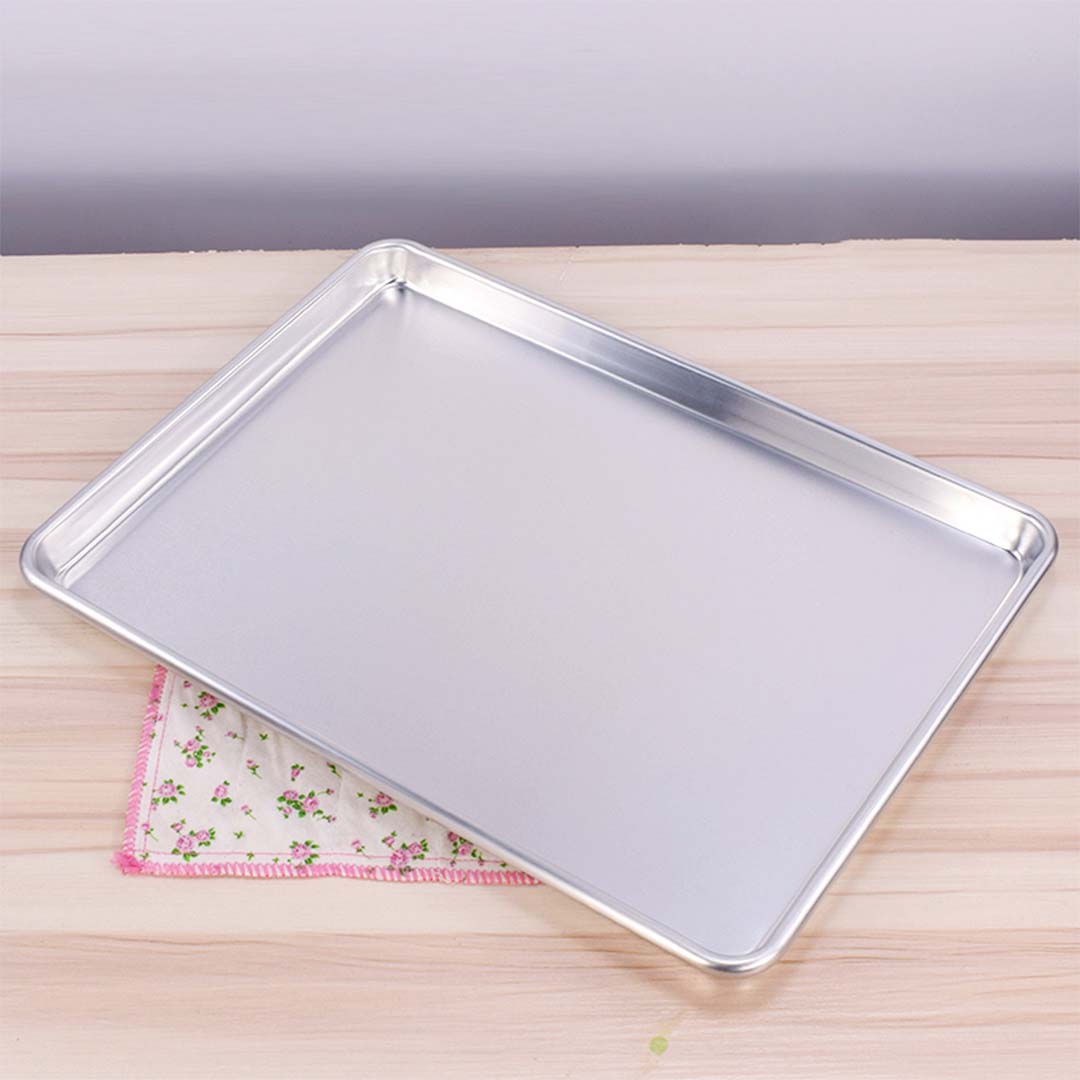 Premium 2X Aluminium Oven Baking Pan Cooking Tray for Baker Gastronorm 60*40*5cm - image9