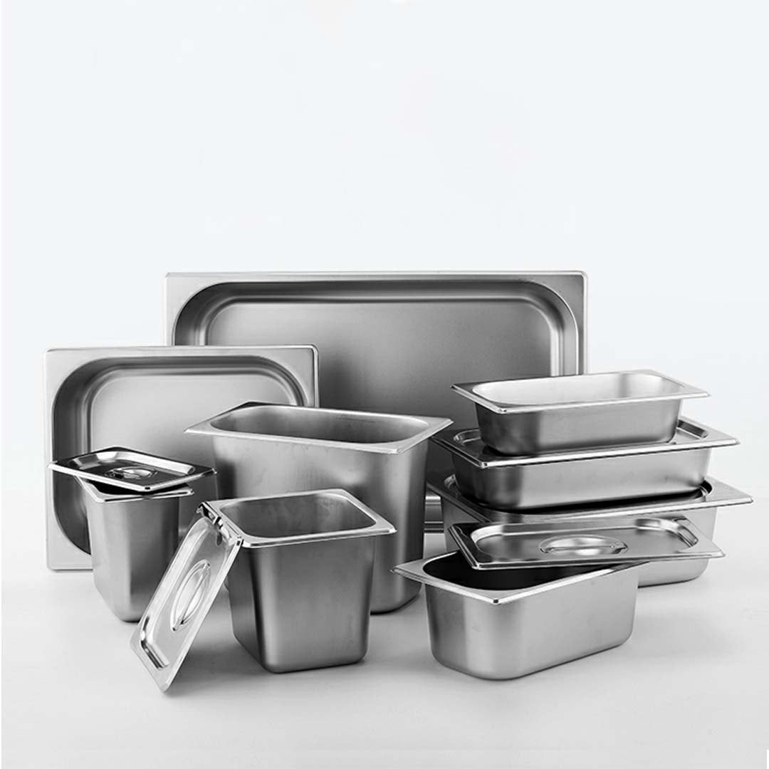 Premium 12X Gastronorm GN Pan Full Size 1/1 GN Pan 20cm Deep Stainless Steel Tray - image8