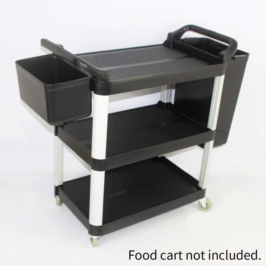 Premium Small Food Trolley Utility Cart Waste Storage Bin - image8