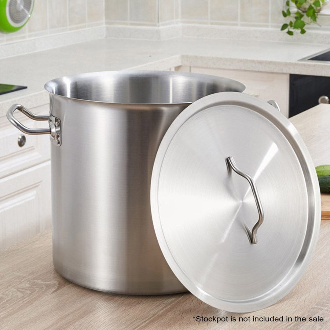 Premium 40cm Top Grade Stockpot Lid Stainless Steel Stock pot Cover - image10