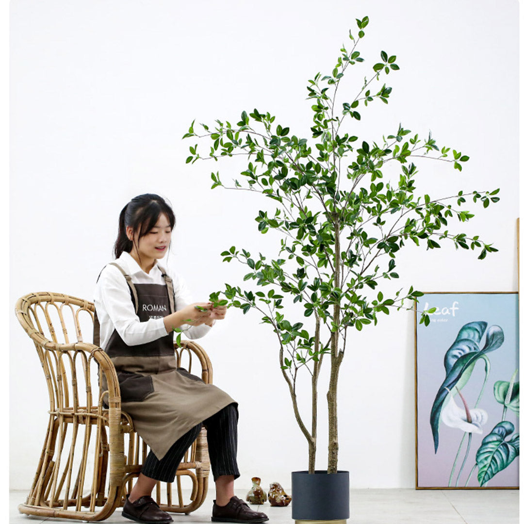 Premium 2X 120cm Green Artificial Indoor Watercress Tree Fake Plant Simulation Decorative - image8