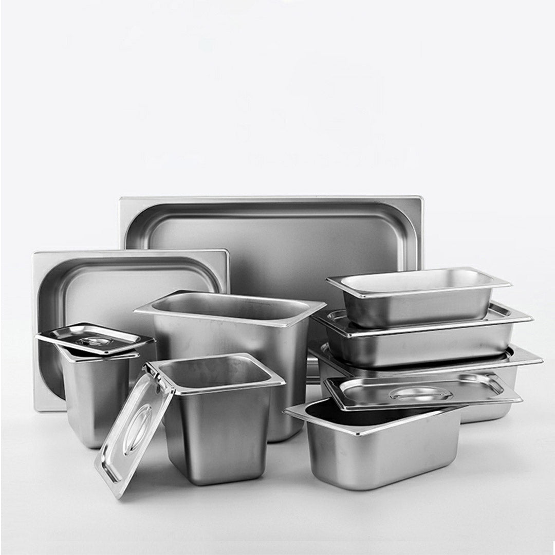 Premium 12X Gastronorm GN Pan Full Size 1/1 GN Pan 4cm Deep Stainless Steel Tray - image8