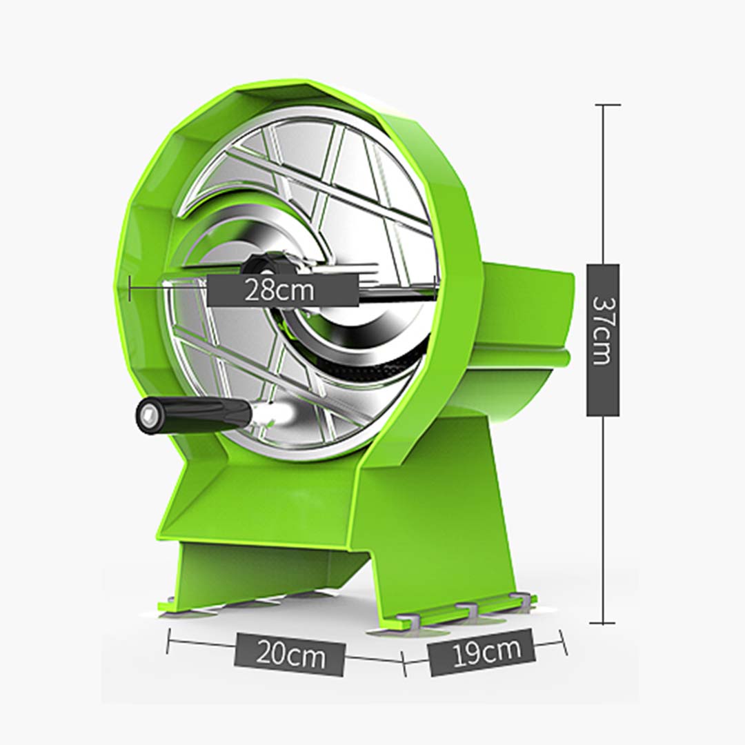 Premium 2X Commercial Manual Vegetable Fruit Slicer Kitchen Cutter Machine Green - image8